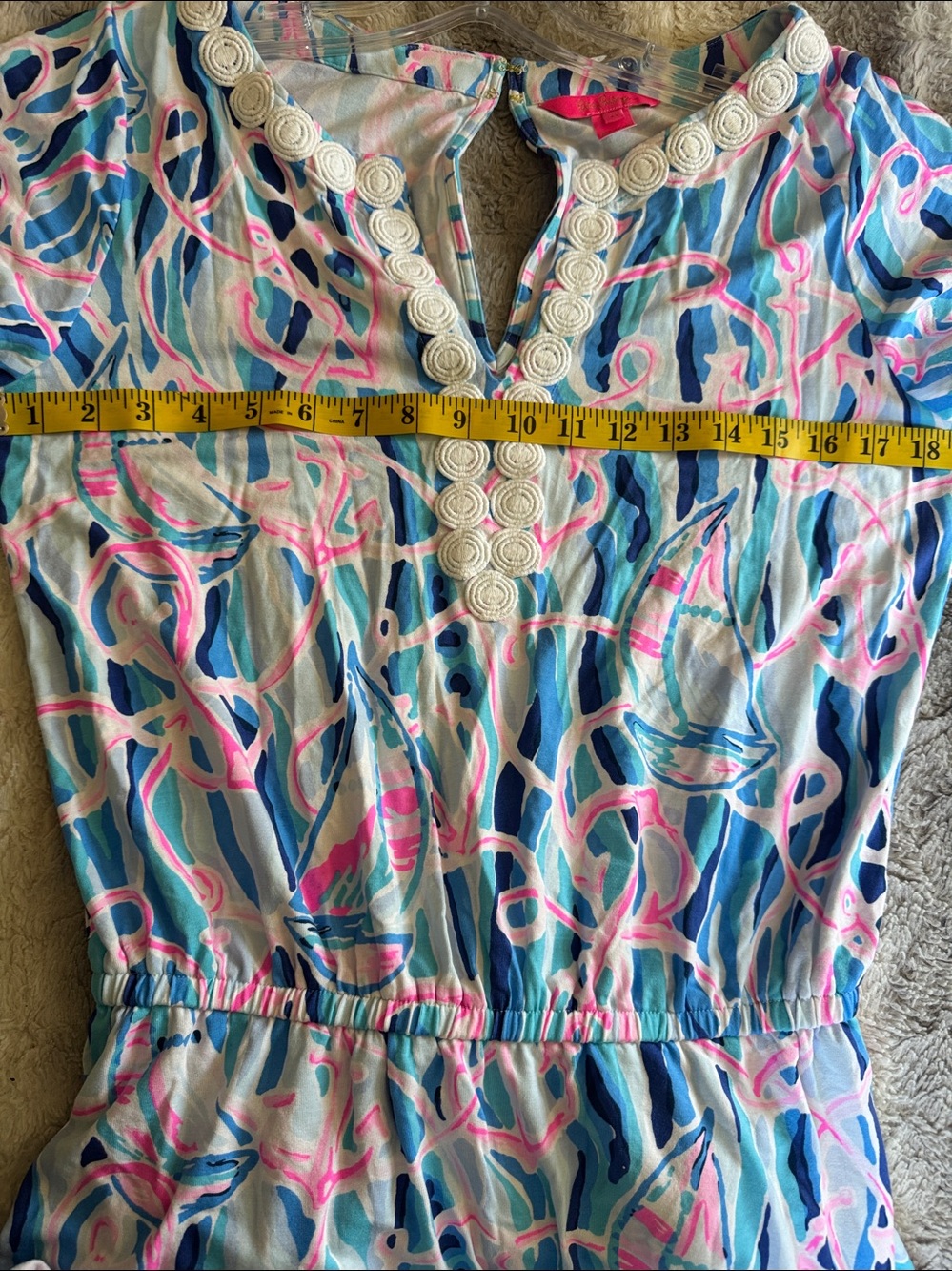 Lilly Pulitzer Reble Romper Dress Nautical Print - Picture 13 of 14